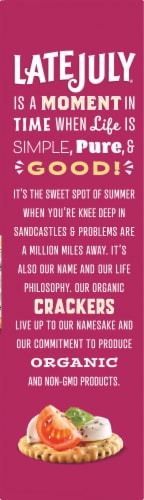Late July Organic Chia & Quinoa Crackers Perspective: left