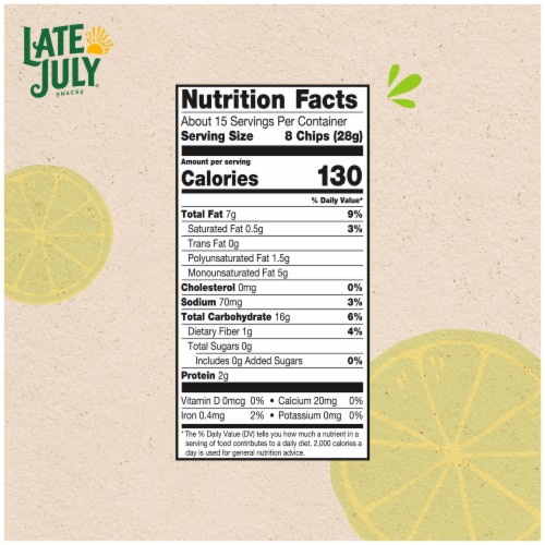 Late July® Organic Sea Salt and Lime Thin and Crispy Tortilla Chips Party Size Perspective: left