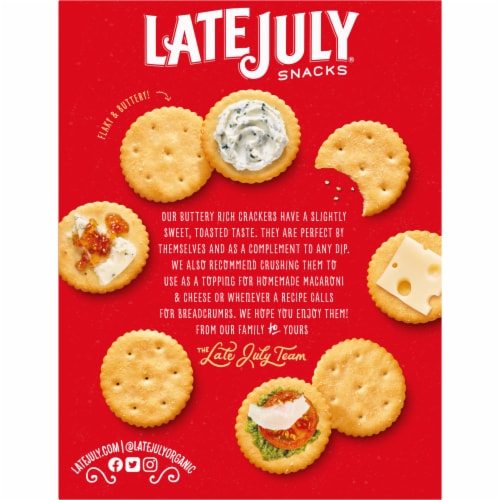 Late July® Organic Classic Crackers 6 oz Box Perspective: left