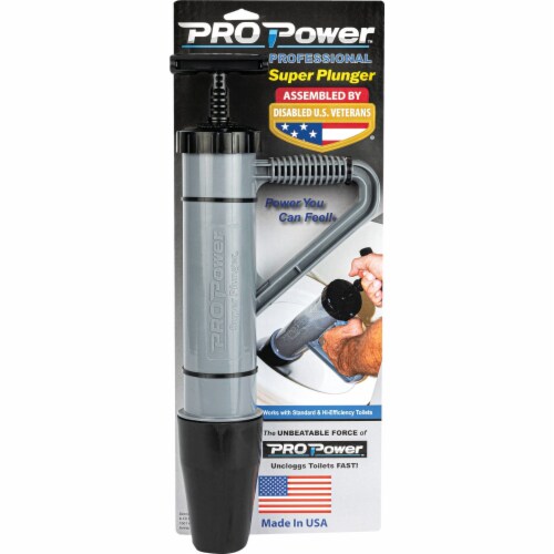 Johnny Jolter Pro Power 3 In. Dia. Toilet Plunger JJ-304 Perspective: left