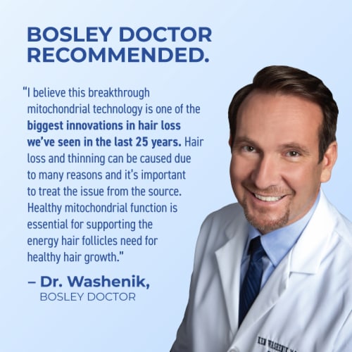 Bosley® MD Revive+ Densifying Hair Growth Foam For Men Perspective: left