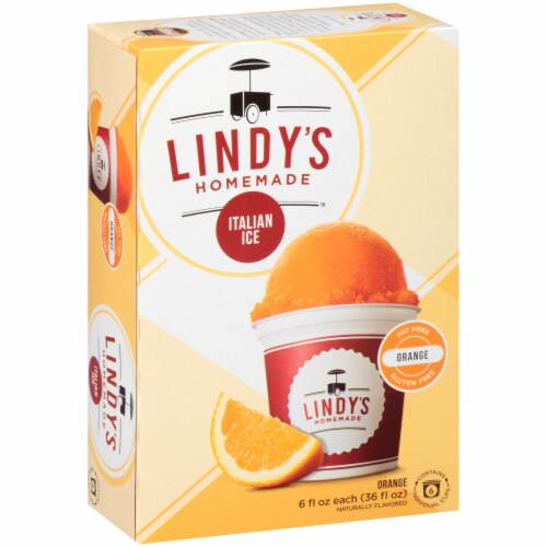 Lindy s Homemade Orange Italian Ice 6 Ct Kroger