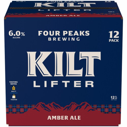 Kilt Lifter Amber Ale Craft Beer Perspective: left