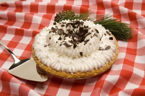 Rocky Mountain Chocolate Creme Pie Perspective: left