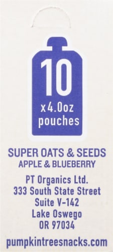 Peter Rabbit Organics Super Oats & Seeds Apple & Blueberry Baby Food Perspective: left