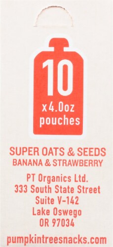 Peter Rabbit™ Organics Super Oats & Seeds Banana & Strawberry Baby Food Perspective: left