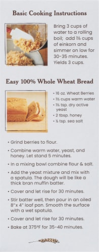 Jovial 100% Organic Einkorn Wheat Berries Perspective: left