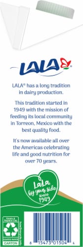 LaLa® Lactose Free 2% Reduced Fat Shelf Stable Milk Perspective: left