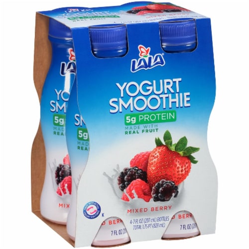 LaLa Mixed Berry Yogurt Smoothie Perspective: left