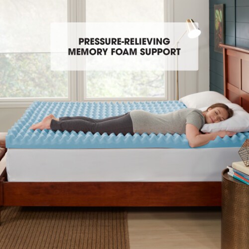 Dream Serenity EcoWave 4 Memory Foam Mattress Topper Twin Perspective: left
