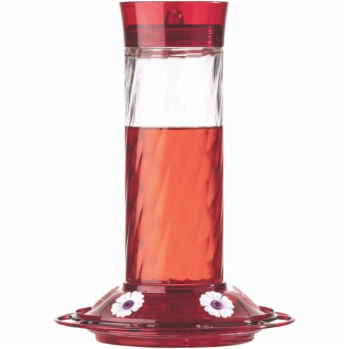 More Birds Diamond Hummingbird Feeder - Red Perspective: left