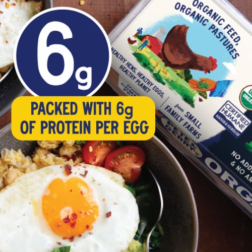 Pete & Gerry's Organic Free Range Large Eggs Perspective: left