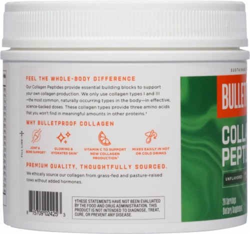 Bulletproof™ Unflavored Collagen Protein Perspective: left