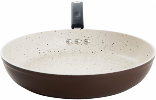 8 Stone Earth Fry Pan by Ozeri, with a 100% APEO & PFOA-Free Nonstick Coating from Germany Perspective: left