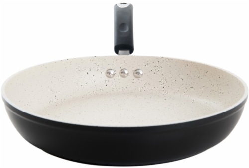 12 Stone Earth Fry Pan by Ozeri, with a 100% APEO & PFOA-Free Nonstick Coating from Germany Perspective: left