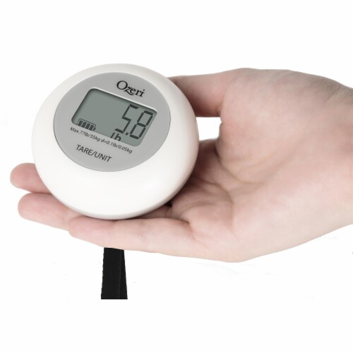 Ozeri Twist-and-Go Kinetic Kitchen and Luggage Scale Perspective: left