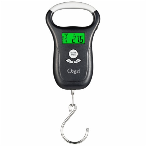 Ozeri LS2 Multifunction Propane Tank Scale and BBQ Gas Gauge, with Luggage and Fish Scale Perspective: left