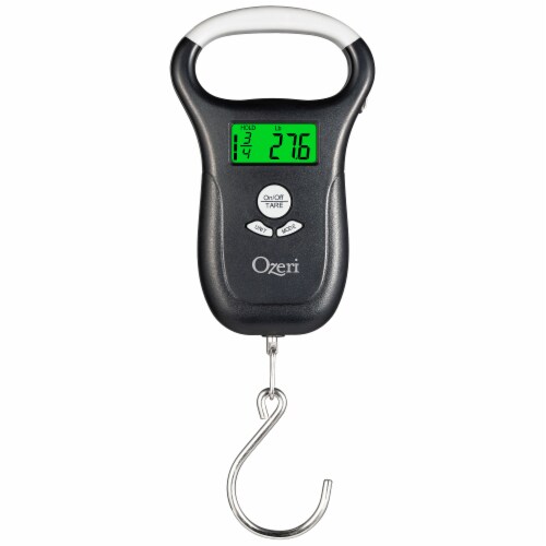 Ozeri LS2 Multifunction Propane Tank Scale and BBQ Gas Gauge, with Luggage and Fish Scale Perspective: left