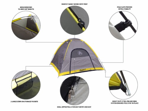 GigaTent Cooper 2 Tent Perspective: left