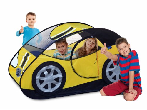 GigaTent Yellow Car Play Set Perspective: left