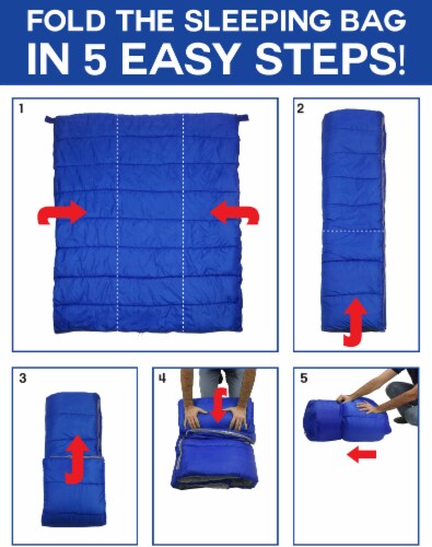 GigaTent Blue Double Sleeping Bag Perspective: left