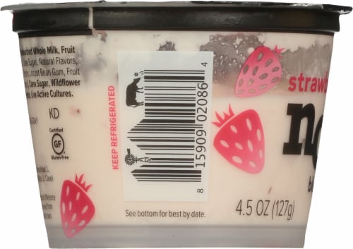 Noosa Strawberry Blended Yoghurt Perspective: left