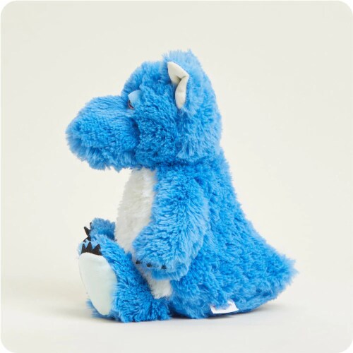 Warmies Dragon Stuffed Animal - Blue Perspective: left