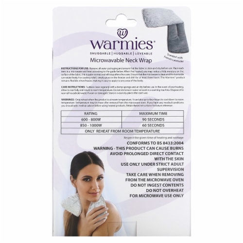 Warmies® Plush Hot/Cold Wrap - Gray Perspective: left