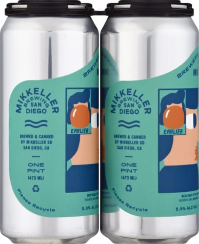 Mikkeller Brewing San Diego Burst West Coast Style IPA Perspective: left