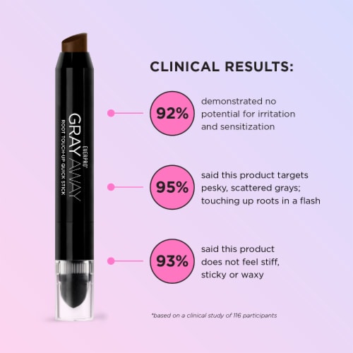 EVERPRObeauty® Gray Away Root Touch-Up Quick Stick - Light Brown Perspective: left