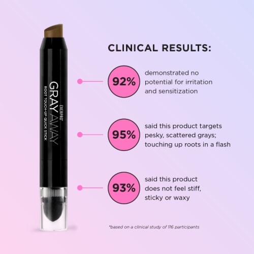 EVERPRObeauty® Gray Away Lightest Brown/Medium Blonde Root Touch-Up Quick Stick Perspective: left