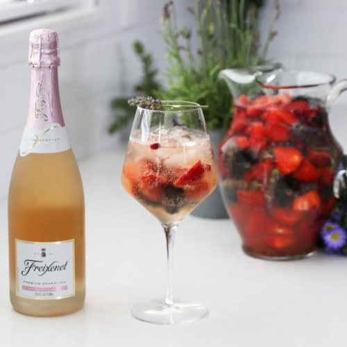 Freixenet Legero Rose Alcohol Free Sparkling Wine Perspective: left