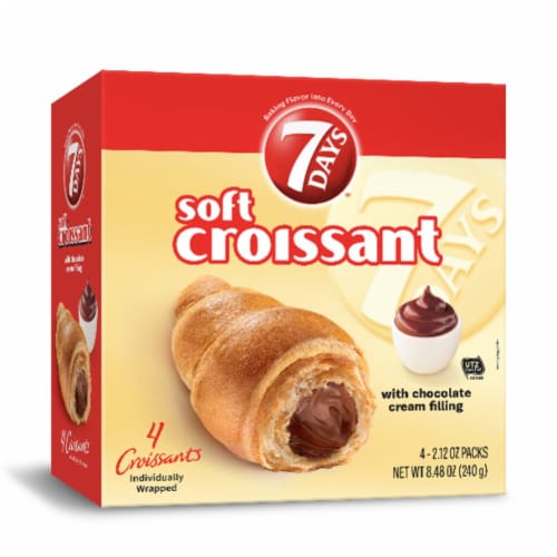 7 Days™ Soft Croissants with Chocolate Cream Filling Perspective: left