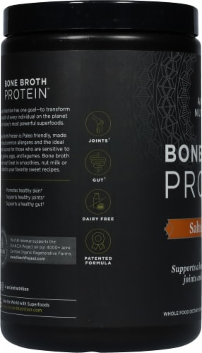 Ancient Nutrition Bone Broth Protein™ Salted Caramel Perspective: left