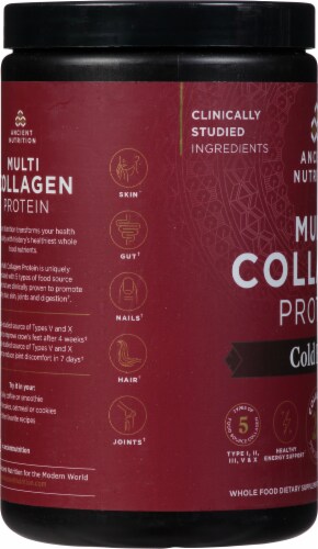 Ancient Nutrition Cold Brew Collagen Multi Collagen Protein Powder Perspective: left