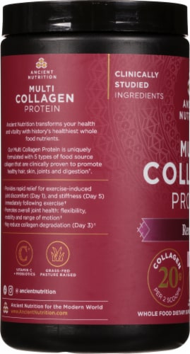 Ancient Nutrition Rest + Recovery Multi Collagen Protein Perspective: left