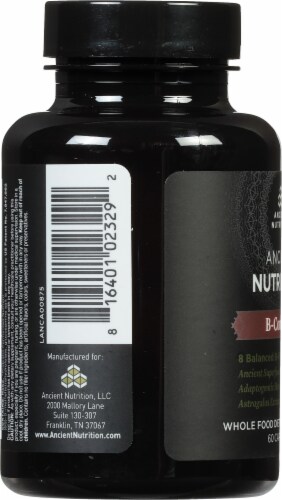 Ancient Nutrition B-Complex Vitamin Capsules Perspective: left