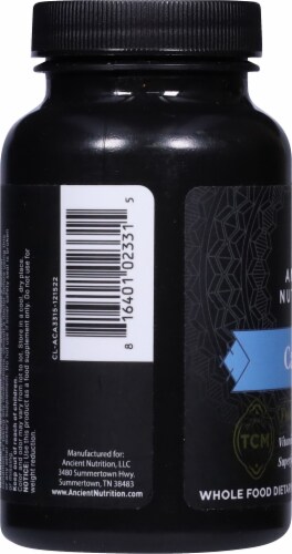 Ancient Nutrition Calcium Vitamin Capsules Perspective: left