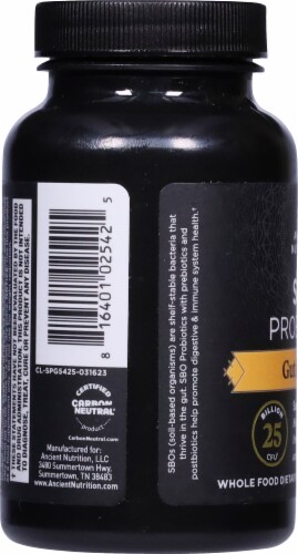 Ancient Nutrition Gut Restore SBO Probiotics Capsules Perspective: left