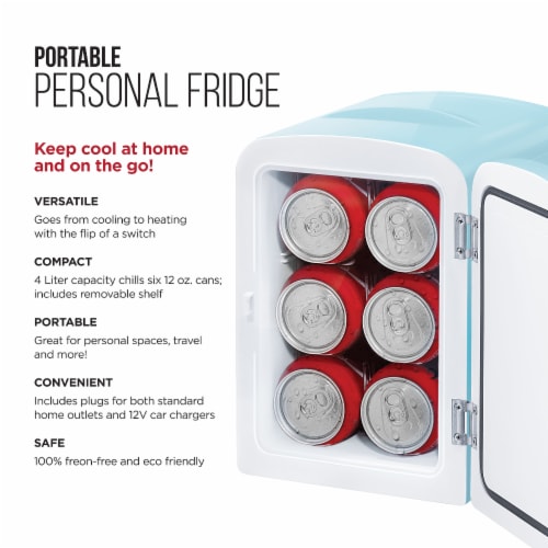 Chefman Mini Portable Personal Fridge Blue, 1 ct Fred Meyer