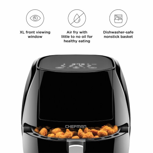Kroger Chefman TurboFry Touch Air Fryer Black, 8 qt