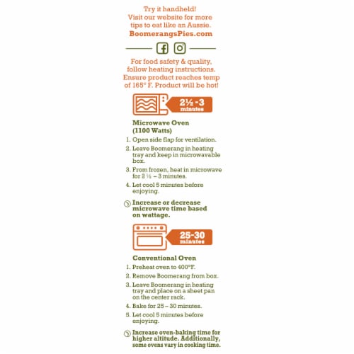 Boomerang's™ Chicken & Mushroom Pot Pie Frozen Meal Perspective: left