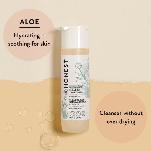 The Honest Company Sensitive Fragrance Free Shampoo + Body Wash Perspective: left