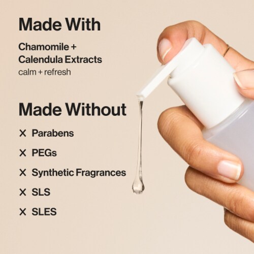 Honest Beauty | Calms + Hydrates | Gentle Gel Cleanser Perspective: left