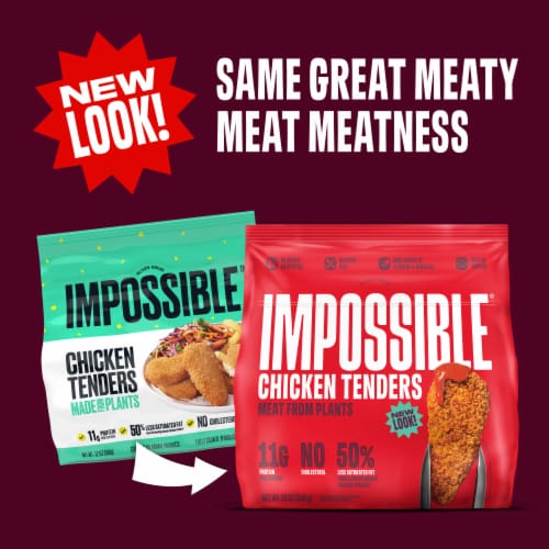 Impossible™ Plant-Based Frozen Chicken Tenders Perspective: left