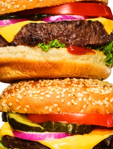 Impossible™ Plant-Based Burger Patties Perspective: left