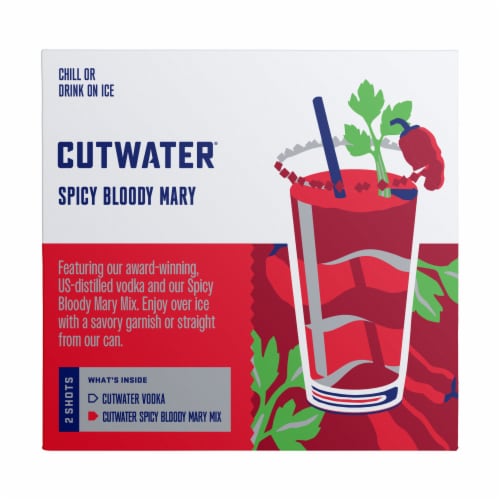 Cutwater Spirits Spicy Bloody Mary Perspective: left