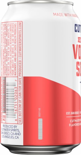 Cutwater® Grapefruit Vodka Soda Cocktail Perspective: left