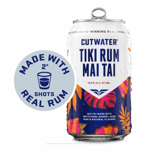 Cutwater Tiki Rum Mai Tai Perspective: left