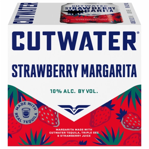 Cutwater Strawberry Margarita Tequila Perspective: left